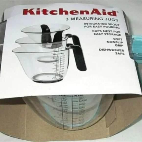 🆕 Kitchen Aid Measuring Cups- Set of 3 - Picture 1 of 5